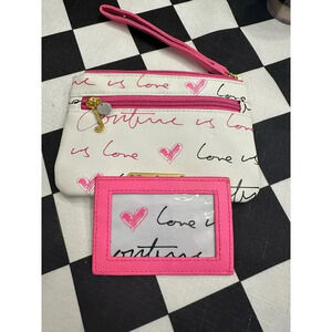 Juicy Couture Sassy Zippered Pouch with Card Holder